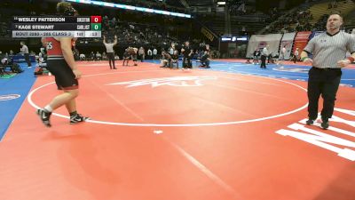 285 Class 3 lbs Cons. Round 2 - Wesley Patterson, Sikeston vs Kage Stewart, Carl Junction