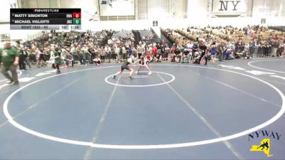 93 lbs Quarterfinal - Matty Simonton, B2 Wrestling Academy vs Michael Vigliotti, Journeymen Wrestling Club