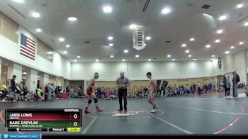 61-65 lbs Semifinal - Jaide Lowe, Indiana vs Kade Zadylak, Norwell Wrestling Club