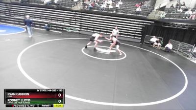 193 lbs Champ. Round 3 - Rodney Lloyd, Syracuse High School vs Ryan Cannon, Lehi