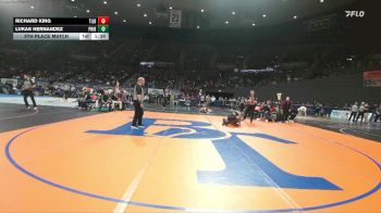 4A Boys 138 lbs 5th Place Match - Richard King, Tillamook Boys vs Lukas Hernandez, Philomath Boys