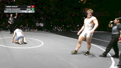 6A 215 lbs 1st Place Match - Aiden Cooley, Allen vs Zayde Facchetti, Humble Kingwood
