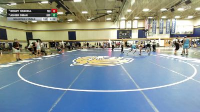 138 lbs Quarterfinal - Brady Haskell, Prophecy vs Asher Oman, Grit Mat Club