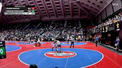 3A-132 lbs Cons. Round 1 - Preston Strickland, Troup vs Jhaden Whitley, West Laurens