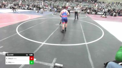 146 lbs Semifinal - Ethan Stout, Anderson Attack WC vs Christian Ritz, Fallon Outlaws WC