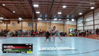 285 lbs Champ. Round 2 - Aj Wedge, Umpqua Community College vs Ray Griffin, North Idaho College