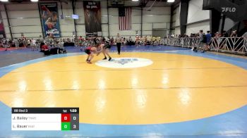 113 lbs Rr Rnd 3 - Jeremiah Bailey, Team Nauman White vs Lucas Bauer, 84 Athletes Red