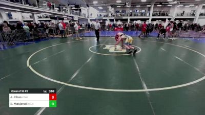 130 lbs Consi Of 16 #2 - Joseph Ribas, Lowell vs Ben Maslanek, Pelham NH