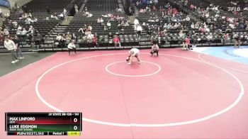 141 lbs Cons. Round 5 - Max Linford, Lehi vs Luke Edgmon, Davis High School