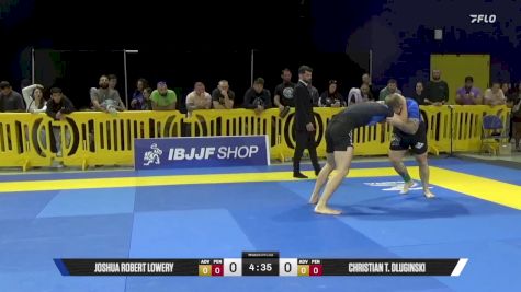 Christian T. Dluginski vs Joshua Robert Lowery 2025 Pan IBJJF Jiu-Jitsu No-Gi Championship