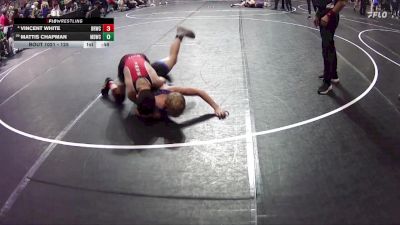 125 lbs Champ. Round 1 - Mattis Chapman, Midwest Destroyers Wrestling Club vs Vincent White, Big Red Wrestling Club