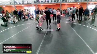 125/140 Round 1 - Ayden Graham, Dixie Hornets vs Ryland Wood, Swamp Rabbit Wrestling