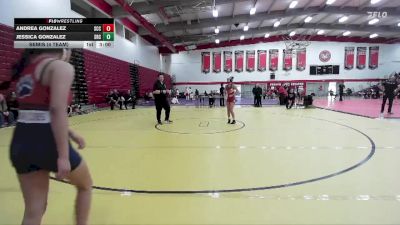 117 lbs Semis (4 Team) - Andrea Gonzalez, Sacramento City College vs Jessica Gonzalez, Santa Rosa College