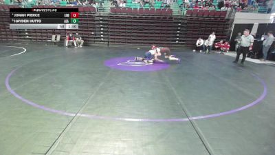 120 lbs Quarterfinal - Jonah Pierce, Liberty vs Hayden Hutto, ALA Lexington