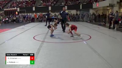 62 lbs Cons. Round 2 - Carmine Crisman, North Montana Wrestling Club vs Jensen Pollock, Darkhorse Wrestling Club