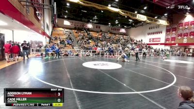 120 lbs Cons. Round 2 - Addison Lyman, Lyman vs Cade Miller, Shoshoni