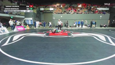 120 lbs Consi Of 8 #1 - Sergio Valencia, Farmersville vs Adrian Montalvo, Dinuba