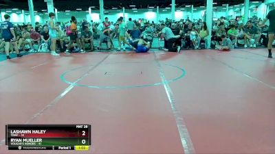 130 lbs Round 2 (4 Team) - Ryan Mueller, Vougar`s Honors vs Lashawn Haley, TDWC