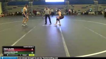 160 lbs Champ. Round 2 - Paul Clark, Boys` Latin School vs Mason Buckler, Saint Mary`s Ryken