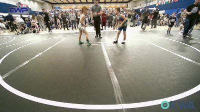 75 lbs Quarterfinal - Wesley McCracken, Lions Wrestling Academy vs Easton Bowen, Standfast OKC