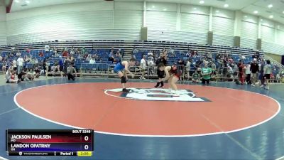 125 lbs Cons. Semi - Jackson Paulsen, MO vs Landon Opatrny, OH