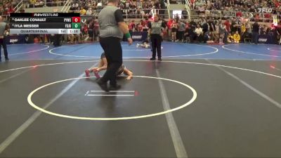 55 lbs Quarterfinal - Iyla Messer, Fremont St Joe Streaks vs Oaklee Covault, Piqua Youth Wrestling Club