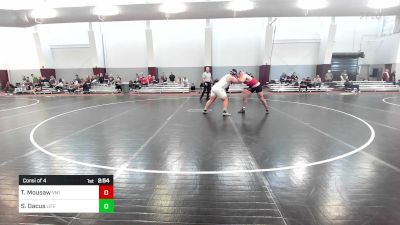 285 lbs Consi Of 4 - Tyler Mousaw, Virginia Military Institute vs Spencer Dacus, Life University