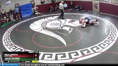 215 lbs Champ. Round 2 - Nico LaRocco, Desert Pines vs Travin Shahbaz, Granite Hills (El Cajon)