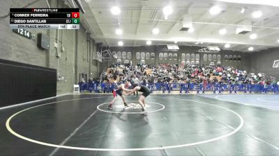 144 lbs 5th Place Match - Diego Santillan, St. Joseph vs Conner Ferreira, Tulare Western