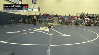 5th Place Match - Nathan Engelbertson, SANJOSE STATE Men vs Andres Hernandez, COLORADO STATE Men