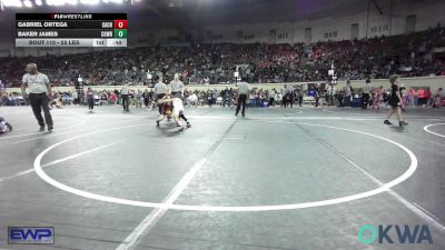 55 lbs 7th Place - Gabriel Ortega, CacheWrestlingClub vs Baker James, Cowboy Wrestling Club