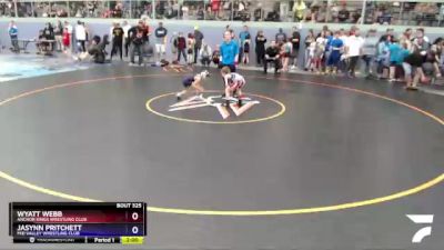 53 lbs Round 1 - Jasynn Pritchett, Mid Valley Wrestling Club vs Wyatt Webb, Anchor Kings Wrestling Club