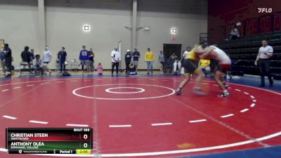 197 lbs Cons. Round 4 - Anthony Olea, Emmanuel College vs Christian Steen, Unattached