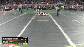 D1-106 lbs Champ. Round 1 - Dylon Labelle, Flushing HS vs Mathias (Joe) Hupfer, Warren Mott HS