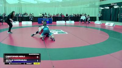 61 kg Quarterfinal - Christopher Merlo, C.L.I.C vs Nicolae Gandrabura, Brock WC