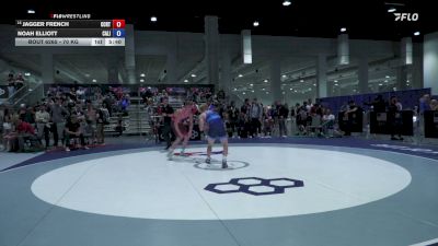 70 kg Cons. Rd Of 32 - Jagger French, Central Coast Regional Training Center vs Noah Elliott, California