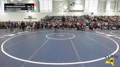 134 lbs Round 2 - Ricardo Jakobie Scuteri, Glen Grapplers Wrestling Club vs Gracelyn Lasher, District 3 Wrestling