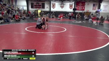 Quarterfinal - Callan Herren, Fort Madison Wrestling Club vs Brycen Black, Tomahawk Wrestling Club