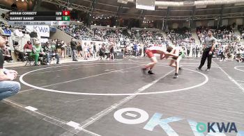 110 lbs Round Of 16 - Abram Corbett, Fort Gibson Youth Wrestling vs Garret Sandy, Gore Pirates Youth Wrestling