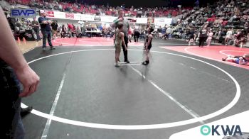 Semifinal - Braxton Lemmons, Barnsdall Youth Wrestling vs Landry Kindle, Warrior Wrestling Club