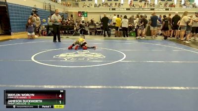 56 lbs Round 1 (4 Team) - Waylon Worlyn, Charlotte Vikings vs Jameson Duckworth, Finger Lakes Elite