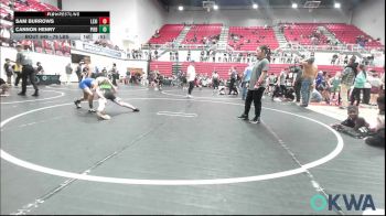 76 lbs 3rd Place - Sam Burrows, Lexington Wrestling Club vs Cannon Henry, Piedmont