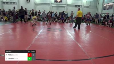 75 lbs Round 1 - Khiry Williams, Rogue W.C. (OH) vs Daniel Dziuban, West Virginia Wild