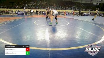 110 lbs Quarterfinal - Hayden Brinlee, Oklahoma Wrestling Academy vs Hudsyn Russell, Seneca Youth Wrestling Club