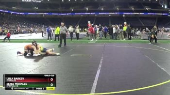 Girls-125 lbs Cons. Semi - Elyse Morales, Mattawan HS vs Lola Barkby, Sturgis HS