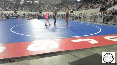 113 lbs Round Of 64 - Raeya Perkins, Coweta vs Hannah Woods, Duncan Lady Demons