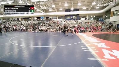 85 lbs Champ Round 1 (16 Team) - Vayda Chavez, Gold Rush vs Kalayla Baxter, Idaho Green