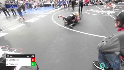 95 lbs Rr Rnd 1 - Chevy LamHo, Wagoner Takedown Club vs Arwen Frisby, Skiatook Youth Wrestling