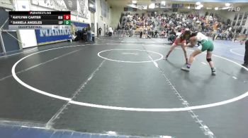 115 lbs Quarterfinal - Kaylynn Carter, Hemet vs Daniela Angeles, Poly/Long Beach