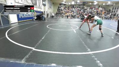 115 lbs Quarterfinal - Kaylynn Carter, Hemet vs Daniela Angeles, Poly/Long Beach